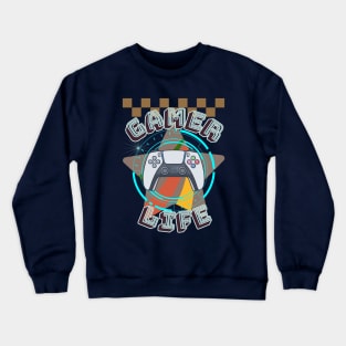 Gamer Life - Vintage Gaming Crewneck Sweatshirt